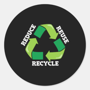 Verminder hergebruik Recyclen Moeder Natuur Advoca Ronde Sticker