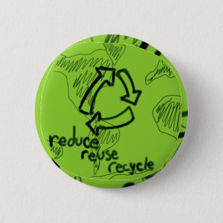 Verminder hergebruik Recyclen Ronde Button 5,7 Cm