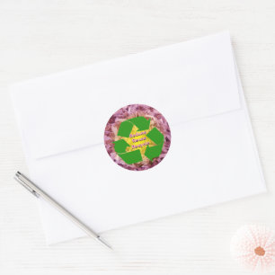 Verminder, hergebruik, Recyclen Ronde Sticker