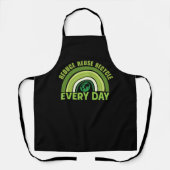 Verminder hergebruik recyclen schort (Voorkant)