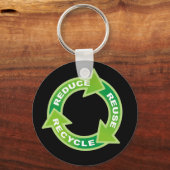 Verminder hergebruik Recyclen Sleutelhanger (Voorkant)
