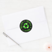 Verminder hergebruik Recyclen sticker (Envelop)