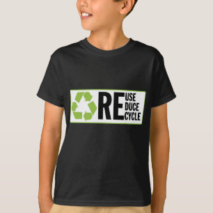Verminder hergebruik Recyclen T-shirt