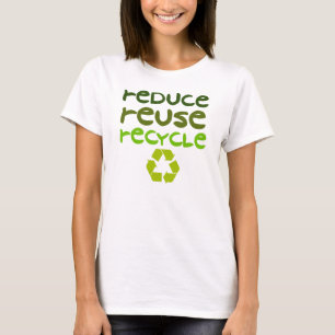 Verminder het Hergebruik Recyclen het Shirt van de