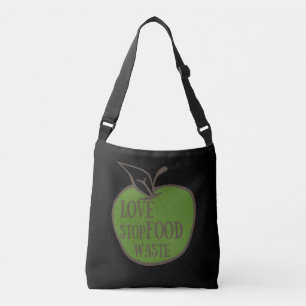 Verminder milieuvriendelijk voedselverspilling rec crossbody tas