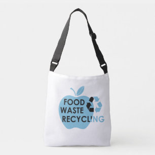 Verminder milieuvriendelijk voedselverspilling rec crossbody tas