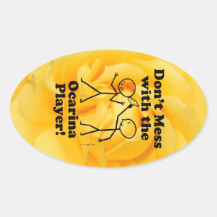 Verminder niet met de ovaal Sticker van de Ocarina