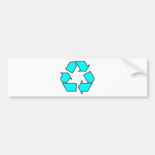 Verminder opnieuw gebruik Recyclen Symbool Pijl 3R Bumpersticker
