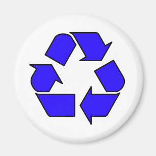 Verminder opnieuw gebruik Recyclen Symbool Pijl 3R Magneet