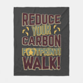 Verminder uw CO2-voetafdruk rondom de laptop Fleece Deken (Voorkant)