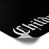 Verminder uw snelheid poster (Hoek)