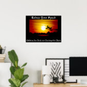 Verminder uw snelheid poster (Thuiskantoor)