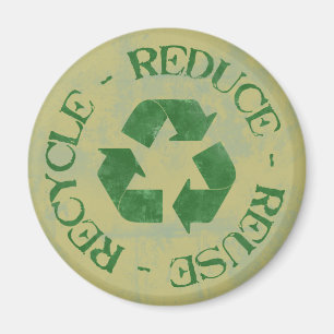 Verminderd Verminder Hergebruik Recyclen Magnet Magneet