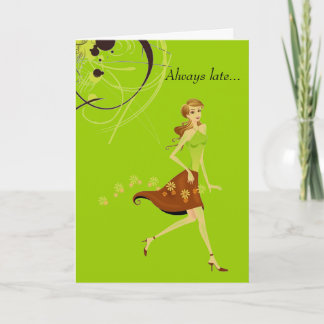 Verminderde verjaardag kaart