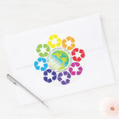 Verminderen, hergebruiken, Sticker Recyclen (Envelop)
