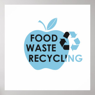 vermindering van voedselafval poster
