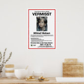Vermisst Mikkel Nielsen Poster (Keuken)