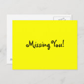 Vermist je! briefkaart (Voorkant / Achterkant)