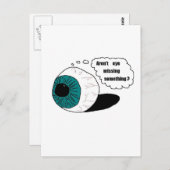 Vermist je ogen niet iets? briefkaart (Voorkant / Achterkant)