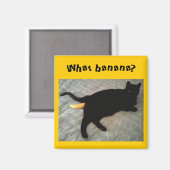 Vermiste bananenkat speelgoed magneet (Voorkant / Achterkant)