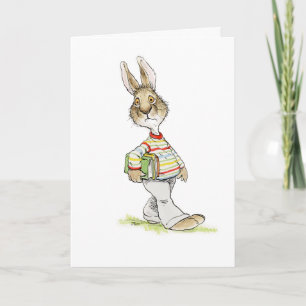 Vermiste datum Apology Rabbit Card Kaart