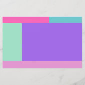 Vermiste Hond Modern Kleurrijk Foto Poster Flyer (Achterkant)