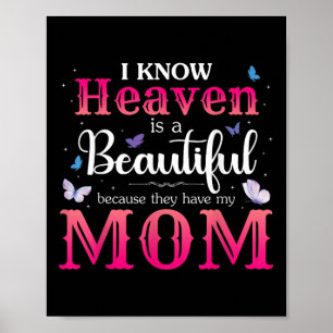 Vermiste moeder in de hemel Angel Memorial Day Moe Poster