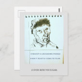 Vermiste u, humor, Van Gogh, klassiek Briefkaart (Voorkant / Achterkant)