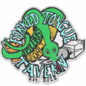 Vermoede Tongue Tavern Aangepaste afsnijding vinyl Sticker (Voorkant)