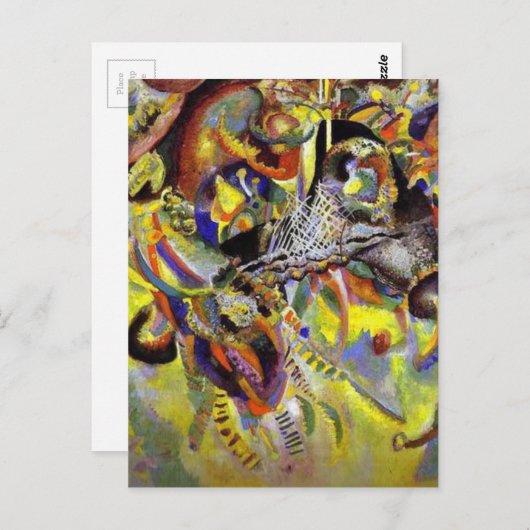 Vermoedelijk Abstract schilderen door Kandinsky Briefkaart (Voorkant / Achterkant)