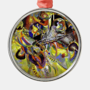 Vermoedelijk Abstract schilderen door Kandinsky Metalen Ornament