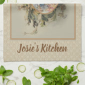 Vermoeden Maagd Mary Floral Theedoek (Gevouwen)