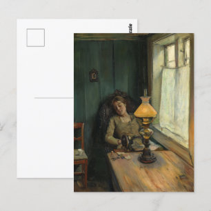 Vermoeid Christian Krohg Briefkaart