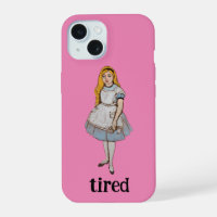 Vermoeid Grappig Quote Alice in Wonderland Roze Me