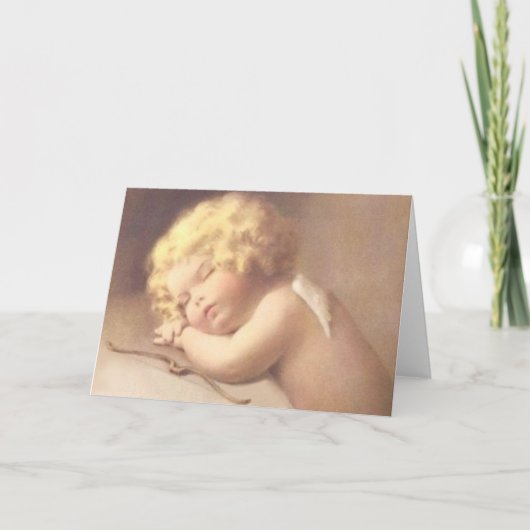 Vermoeid na het harde dagwerk kaart (Voorkant)