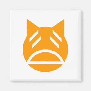 Vermoeide Emoji Kat Magneet