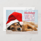 Vermoeide Kerstman Feestdagenkaart (Voorkant / Achterkant)