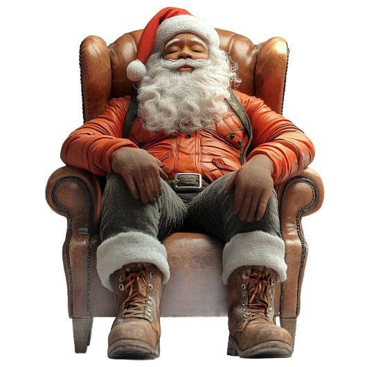 Vermoeide Kerstman I Kerst Elf Keramisch Ornament