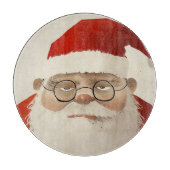 Vermoeide kerstman snijplank (Voorkant)