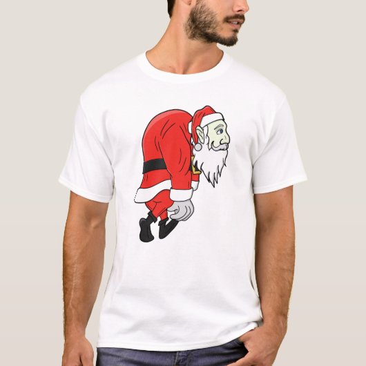 Vermoeide Kerstman T-shirt (Voorkant)