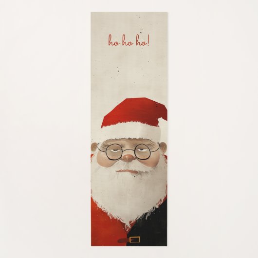 Vermoeide kerstman yogamat (Voorkant)