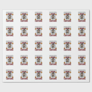 Vermoeide Moeder Is Kostuum Halloween Heks Koffie Cadeaupapier