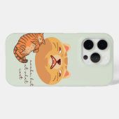 Vermoeide Oranje Kat Case-Mate iPhone Case (Achterkant (horizontaal))