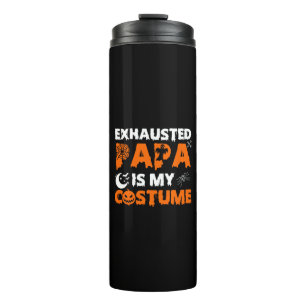 vermoeide papa is mijn kostuum thermosbeker
