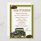 Vermoeide / Pensioen partij Kaart (Voorkant / Achterkant)