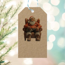 Vermoeide Santa Kraft Gift Label