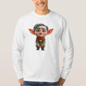 Vermoeide vader Christmas Elf Mannen T-shirt (Voorkant)