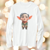 Vermoeide vader Christmas Elf Mannen T-shirt
