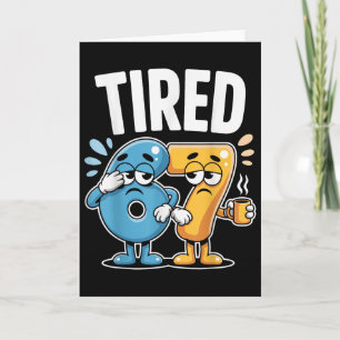 Vermoeide Zes Zeven 67 Grappige Kostuum Koffie Num Kaart