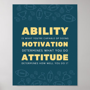 Vermogen, motivatie, houding in het schoolonderwij poster